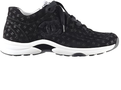 (W) Chanel Suede Trainer Cetak CC Hitam G39230-X56653-94305 Order (W) Chanel Suede Trainer Cetak CC Hitam G39230-X56653-94305