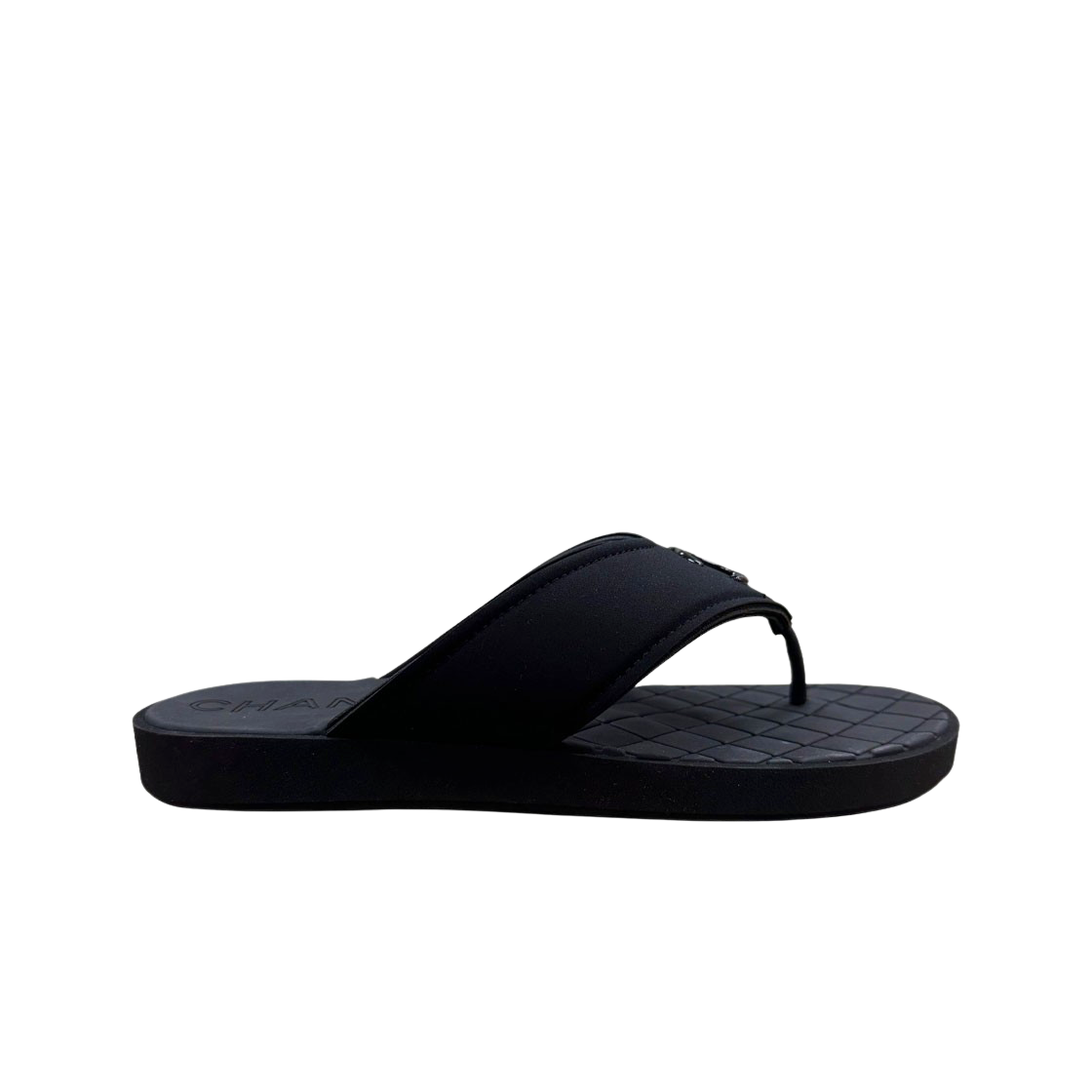 (Women) Chanel Thong Sandals 'Black Open-Toe' G39862-X56915-94305