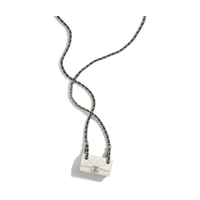 (Women) CHANEL Trendy Fashion Necklace for Women - White ABA003-B09999-NM247