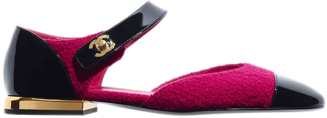 (Women) Chanel Tweed and Patent Calfskin Ballet Flats 'Pink Black' G38441-Y55576-K3434 Order (Women) Chanel Tweed and Patent Calfskin Ballet Flats 'Pink Black' G38441-Y55576-K3434