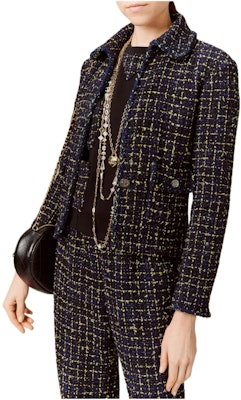 (Women) CHANEL Tweed Collared Single-Breasted Jacket Women FW22 Black P73337-V64913-NJ586 Order (Women) CHANEL Tweed Collared Single-Breasted Jacket Women FW22 Black P73337-V64913-NJ586