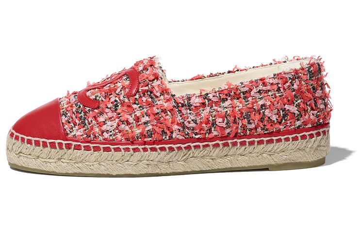 (W) Chanel Tweed Fisherman Shoes 'Pink'
