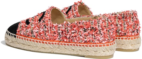 (W) 샤넬 트위드 새틴 피셔맨 슈즈 '블랙 레드' G29762-Y55105-K2571 Shop (W) 샤넬 트위드 새틴 피셔맨 슈즈 '블랙 레드' G29762-Y55105-K2571