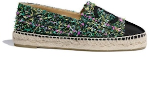 CHANEL 香奈兒 斜紋軟呢羅緞漁夫鞋 女款 綠粉色 Order CHANEL 香奈兒 斜紋軟呢羅緞漁夫鞋 女款 綠粉色