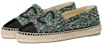 Lookbook (Women) Chanel Tweed Satin Fisherman Shoes 'Green Pink' G29762-Y55106-K2572