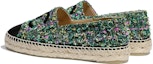 Purchase (Women) Chanel Tweed Satin Fisherman Shoes 'Green Pink' G29762-Y55106-K2572