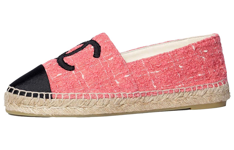 (Women) Chanel Tweed Satin Fisherman Shoes 'Pink Black' G29762-Y54224-K2290