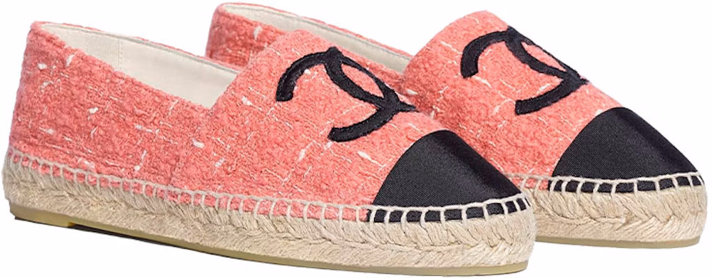 (Women) Chanel Tweed Satin Fisherman Shoes 'Pink Black' G29762-Y54224-K2290 Lookbook (Women) Chanel Tweed Satin Fisherman Shoes 'Pink Black' G29762-Y54224-K2290