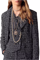 Order (Women) CHANEL V-Neck Double-Breasted Twill Vest Black - Spring Summer 2023. P74437-V65925-M9999