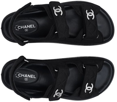 (W) 香奈儿黑色魔术贴平底时尚凉鞋 G31848-X51653-94305 Lookbook (W) 香奈儿黑色魔术贴平底时尚凉鞋 G31848-X51653-94305