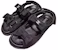 (W) Chanel Velcro Terbuka Toe Selesa Hitam 'Fashion Slide' G39820-X05912-94305