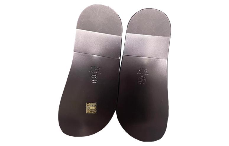 Shop (W) Chanel Velcro Sandal Tebuka Hitam 'Fashion Slide' G39820-X05912-94305