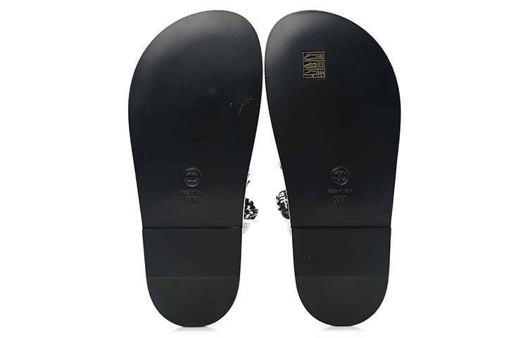 (W) Chanel Velcro Open-Toe Sandal 'Black' 圖 5