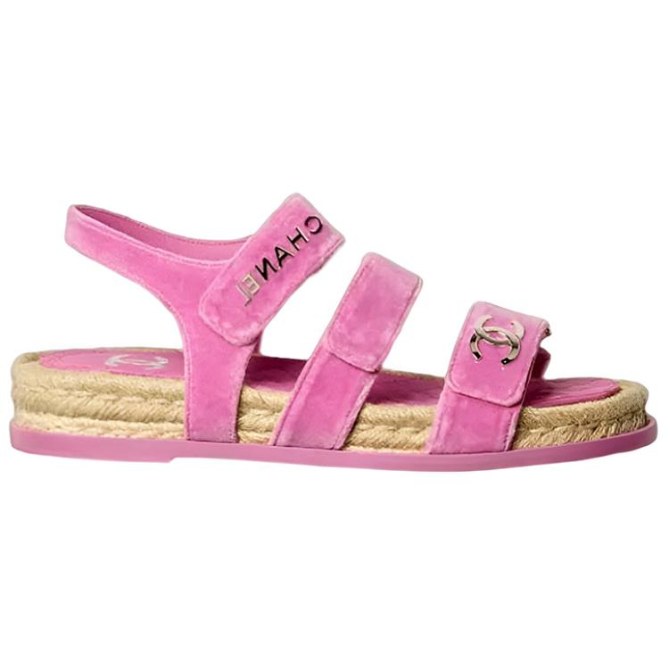 (W) Chanel Velcro Sandal 'Pink' 圖 2