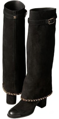 (W) 샤넬 벨루어 송아지가죽 하이탑 부츠 (블랙) G39345-X56709-94305 Lookbook (W) 샤넬 벨루어 송아지가죽 하이탑 부츠 (블랙) G39345-X56709-94305