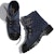 (W) Chanel But Kulit Arnab Kilatan But Pendek Tinggi 'Biru Hitam' G36424-Y55367-K3017