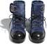 Purchase (W) Chanel But Kulit Arnab Kilatan But Pendek Tinggi 'Biru Hitam' G36424-Y55367-K3017