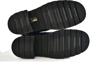 Sizing (W) Botas Cortas Altura Aumentada Chanel Terciopelo y Cuero Brillo 'Azul Negro' G36424-Y55367-K3017