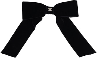 (Women) CHANEL Velvet Bow Hair Clip Black AA8557-B09070-94305 (Women) CHANEL Velvet Bow Hair Clip Black AA8557-B09070-94305