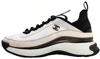 (Women) Chanel Velvet Calfskin & Mixed Fibers Sneaker 'White Black' G39070-Y55826-K4283 (Women) Chanel Velvet Calfskin & Mixed Fibers Sneaker 'White Black' G39070-Y55826-K4283