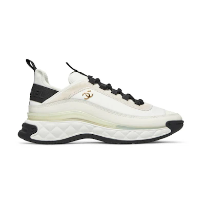 (W) Chanel Velvet Calfskin & Mixed Fibers Sneaker 'Ivory'