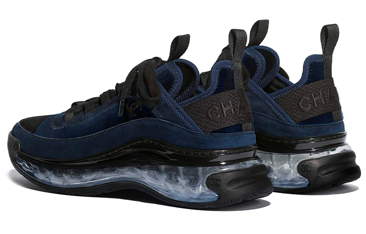 Lookbook (Women) Chanel Velvet Calfskin Grosgrain Sneaker 'Navy Blue'  G36299-Y54086-C0202