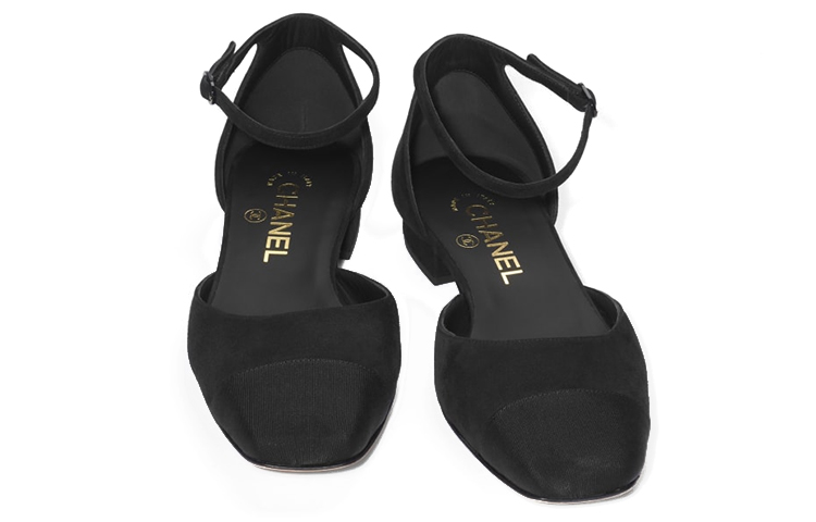 (W) Chanel Velvet Lambskin Satin Sandals 'Black Fashion' 圖 3