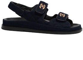 Order (Women) Chanel Velvet Sandals 'Navy' G35927-X56243-0L125
