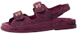 (W) Sandal Sandal Slip-On Chanel Velvet 'Merah Jambu Bergaya' G35927-X56243-0L123