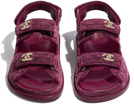 (W) Chanel Sandalia de Terciopelo Rosa 'Fashionable Pink' G35927-X56243-0L123 Order (W) Chanel Sandalia de Terciopelo Rosa 'Fashionable Pink' G35927-X56243-0L123