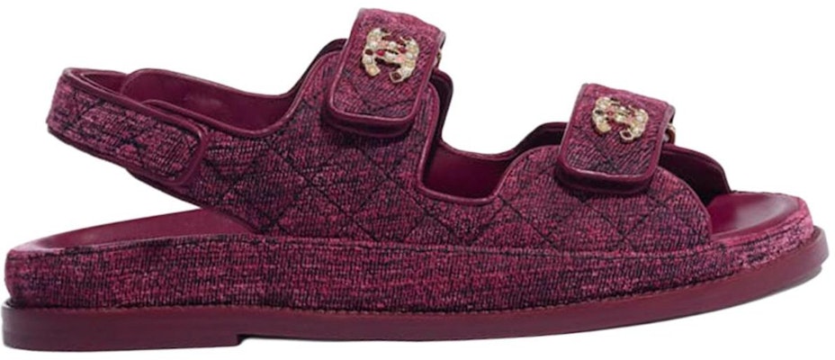 (Women) Chanel Velvet Slip-On Sandal 'Fashionable Pink' G35927-X56243-0L123 Order (Women) Chanel Velvet Slip-On Sandal 'Fashionable Pink' G35927-X56243-0L123