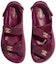 Shop (W) Sandal Sandal Slip-On Chanel Velvet 'Merah Jambu Bergaya' G35927-X56243-0L123