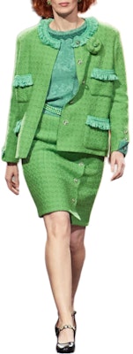 (Women) CHANEL Women’s Green Tweed Mid-Waist Casual Skirt with Button Details. P77747-V69453-NY822 Buy (Women) CHANEL Women’s Green Tweed Mid-Waist Casual Skirt with Button Details. P77747-V69453-NY822