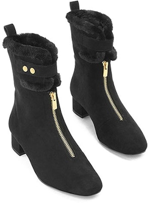 CHARLES&KEITH 及脛毛皮拉鍊雪地靴 女款 Lookbook CHARLES&KEITH 及脛毛皮拉鍊雪地靴 女款