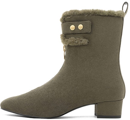 CHARLES&KEITH 及脛毛皮拉鍊雪地靴 女款 Purchase CHARLES&KEITH 及脛毛皮拉鍊雪地靴 女款