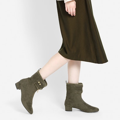 CHARLES&KEITH 及脛毛皮拉鍊雪地靴 女款 Cheap CHARLES&KEITH 及脛毛皮拉鍊雪地靴 女款