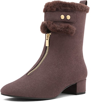 (Women) CHARLES & KEITH Ankle Boot 'Zip Snow' CK1-91680015 2