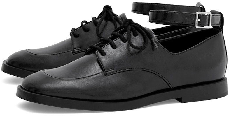 (W) 찰스앤키스 블랙 캐주얼 앵클 스트랩 로우힐 CK1-70380882_BLACK Purchase (W) 찰스앤키스 블랙 캐주얼 앵클 스트랩 로우힐 CK1-70380882_BLACK