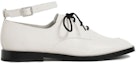Order (W) CHARLES & KEITH Tumit Rendah 'Merah Jambu Putih' dengan Tali Kaki CK1-70380882_CHALK