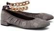Shop (W) CHARLES & KEITH Kasut Flats Mary Jane Tali Buku Lali 'Campuran Metalik' CK1-70380900_COMPERHENSIVE