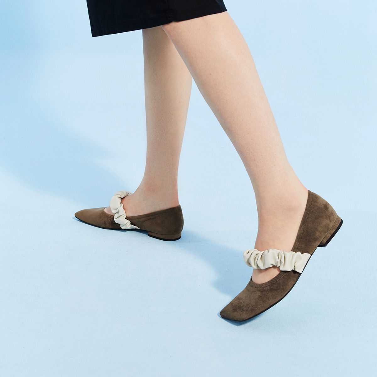 Shop (W) CHARLES & KEITH Ballet Flats 'Rincian Tali Lipit' CK1-70900300