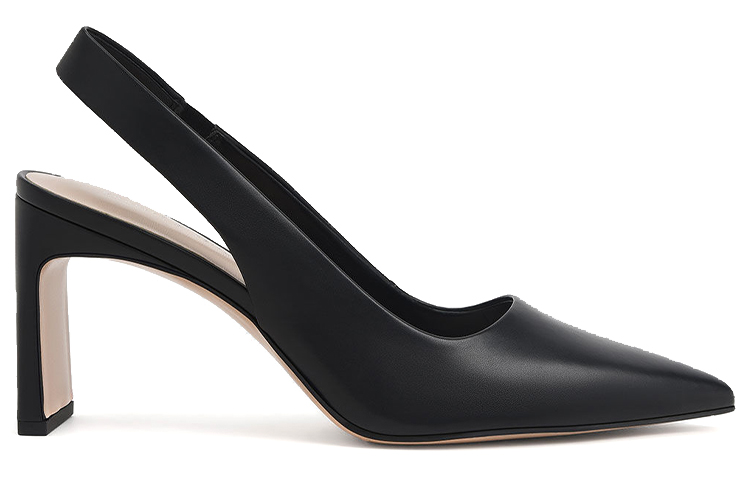Order (W) CHARLES & KEITH Tacón Fino Slingback 'Negro' CK1-60361362_BLACK
