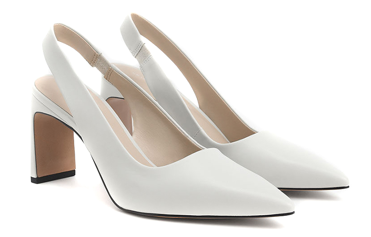 Lookbook (W) CHARLES & KEITH Heel Slingback Hak Pisau 'Putih' CK1-60361362_WHITE