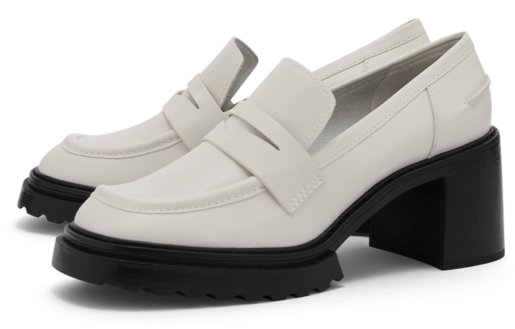 Order (W) CHARLES & KEITH Tacones de Bloque 'Retro Rosa Blanco' CK1-60361373_CHALK