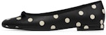(W) CHARLES & KEITH Tumit Rendah Hujung Bulat Rekaan Reben 'Hitam' CK1-70900352-A_BLACK