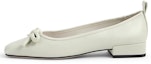 Buy (W) CHARLES & KEITH Tumit Sederhana Hujung Petak Ikatan Reben 'Putih Serbuk' CK1-70380847-chalk