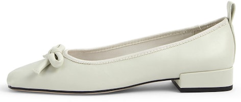 (Women) CHARLES & KEITH Bow Tie Square Toe Mid-Low Heel 'Powder White' CK1-70380847-chalk (Women) CHARLES & KEITH Bow Tie Square Toe Mid-Low Heel 'Powder White' CK1-70380847-chalk