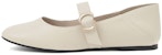 (Women) CHARLES & KEITH Buckled Round-Toe Mary Jane Ballet Flats 'Beige' CK1-70580166_CHALK