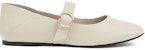 (Women) CHARLES & KEITH Buckled Round-Toe Mary Jane Ballet Flats 'Beige' CK1-70580166_CHALK