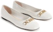 Lookbook (W) CHARLES & KEITH Kasut Balerina Rantaian PU 'Keselesaan Ringkas Putih' CK1-70580162_CHALK